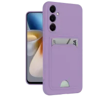 Samsung Galaxy S24 Plus Kelvin Kartvizitli Silikon - Lila