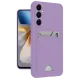 Samsung Galaxy S24 Plus Kelvin Kartvizitli Silikon - Lila