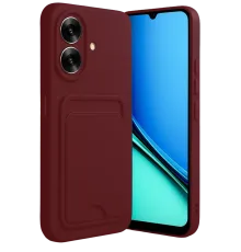 Realme Note 60 Kelvin Kartvizitli Silikon - Bordo