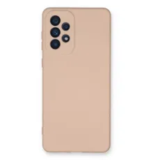 Samsung Galaxy A33 5G Kılıf Nano içi Kadife Silikon - Pudra