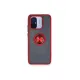 Xiaomi Redmi 12C Kılıf Montreal Yüzüklü Silikon Kapak - Kırmızı