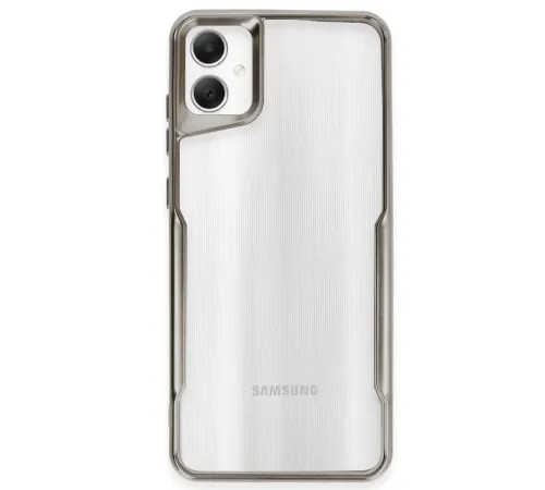 Samsung Galaxy A06 Kılıf Boyi Silikon Kapak - Titan Gri