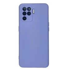 Reno 5 Lite Kılıf Nano içi Kadife Silikon - Lila