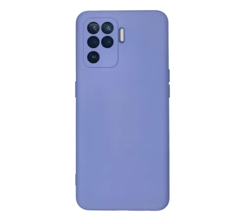 Reno 5 Lite Kılıf Nano içi Kadife Silikon - Lila