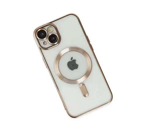 Apple iPhone 14 Kılıf Kross Magneticsafe Kapak - Gold