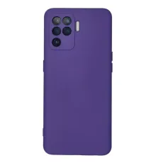 Reno 5 Lite Kılıf Nano içi Kadife Silikon - Mor