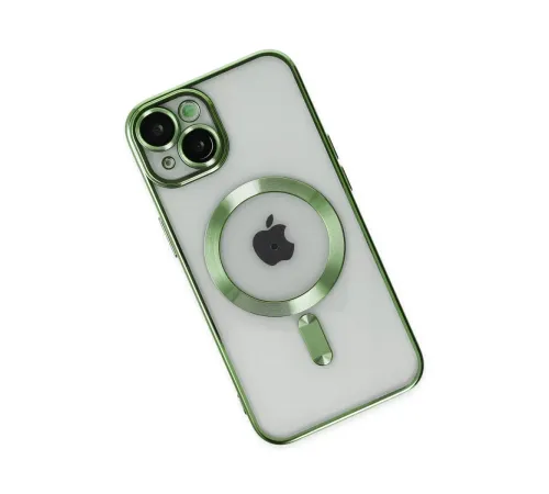Apple iPhone 14 Kılıf Kross Magneticsafe Kapak - Koyu Yeşil