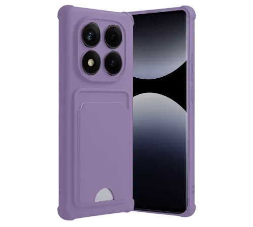 Xiaomi Redmi Note 14 Pro Plus Kelvin Kartvizitli Silikon - Lila