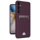 Samsung Galaxy A26 Kılıf Kelvin Kartvizitli Silikon - Derin Mor