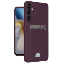 Samsung Galaxy A26 Kılıf Kelvin Kartvizitli Silikon - Derin Mor