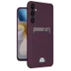 Samsung Galaxy A26 Kılıf Kelvin Kartvizitli Silikon - Derin Mor