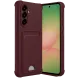 Samsung Galaxy A36 Kılıf Kelvin Kartvizitli Silikon - Bordo