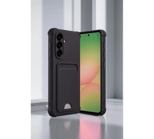 Samsung Galaxy A36 Kılıf Kelvin Kartvizitli Silikon - Açık Yeşil
