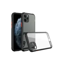Apple iPhone 11 Pro Kılıf Miami Şeffaf Silikon - Siyah