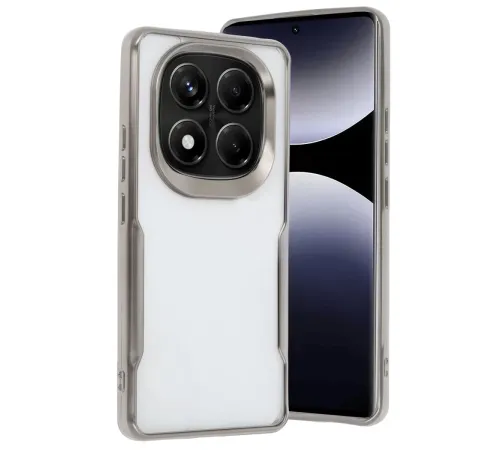 Xiaomi Redmi Note 14 Pro 5G Kılıf Boyi Silikon Kapak - Titan Gri