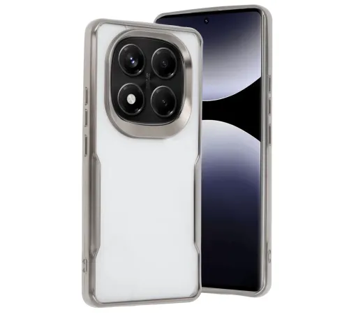 Xiaomi Redmi Note 14 Pro 5G Kılıf Boyi Silikon Kapak - Titan Gri