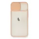 Apple iPhone 11 Kılıf Palm Buzlu Kamera Sürgülü Silikon - Pembe