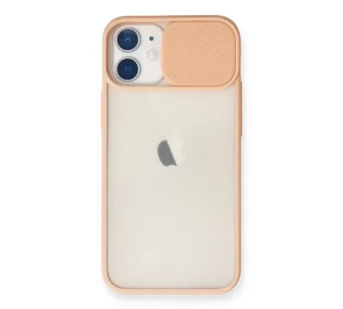 Apple iPhone 11 Kılıf Palm Buzlu Kamera Sürgülü Silikon - Pembe
