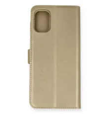 Samsung Galaxy M51 Trend S Plus Kapaklı Kılıf - Gold