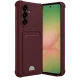 Samsung Galaxy A56 Kılıf Kelvin Kartvizitli Silikon - Bordo