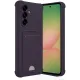 Samsung Galaxy A56 Kılıf Kelvin Kartvizitli Silikon - Derin Mor