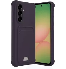 Samsung Galaxy A56 Kılıf Kelvin Kartvizitli Silikon - Derin Mor