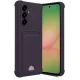 Samsung Galaxy A56 Kılıf Kelvin Kartvizitli Silikon - Derin Mor