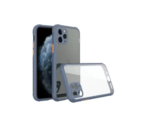 Apple iPhone 11 Pro Kılıf Miami Şeffaf Silikon - Gri