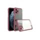 Apple iPhone 11 Pro Max Kılıf Miami Şeffaf Silikon - Fuşya