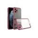 Apple iPhone 11 Pro Max Kılıf Miami Şeffaf Silikon - Fuşya