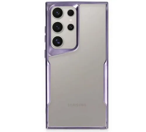 Samsung Galaxy S25 Ultra Kılıf Boyi Silikon Kapak - Derin Mor
