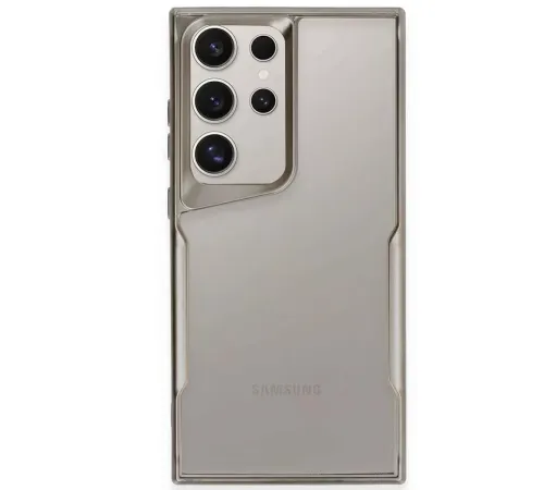 Samsung Galaxy S25 Ultra Kılıf Boyi Silikon Kapak - Titan Gri