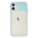 Apple iPhone 11 Kılıf Palm Buzlu Kamera Sürgülü Silikon - Turkuaz