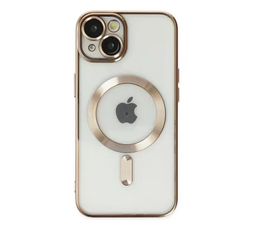 Apple iPhone 14 Plus Kılıf Kross Magneticsafe Kapak - Gold