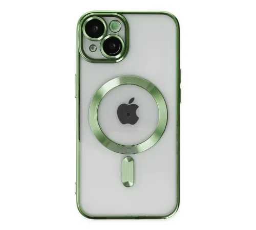 Apple iPhone 14 Plus Kılıf Kross Magneticsafe Kapak - Koyu Yeşil