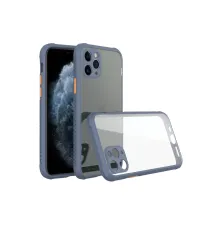 Apple iPhone 11 Pro Max Kılıf Miami Şeffaf Silikon - Gri