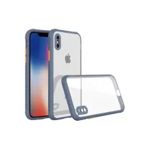 Apple iPhone XS Max Kılıf Miami Şeffaf Silikon - Gri