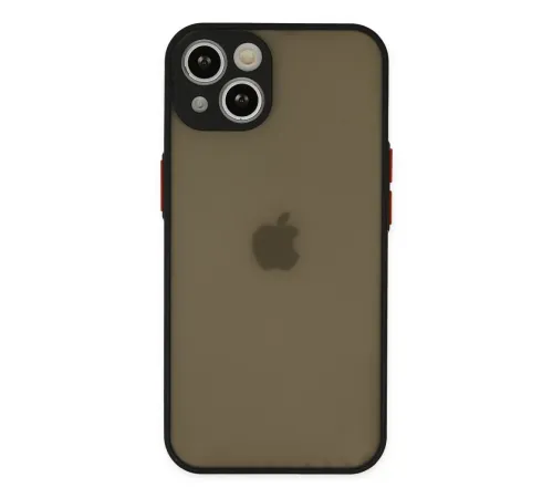 Apple iPhone 15 Plus Kılıf Montreal Silikon Kapak - Siyah