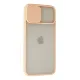 Apple iPhone 12 Pro Max Kılıf Palm Buzlu Kamera Sürgülü Silikon - Pembe