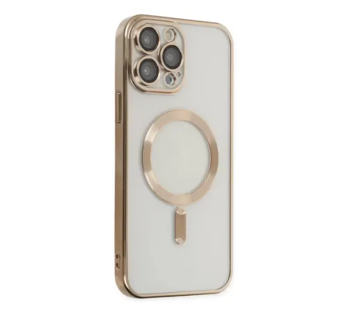Apple iPhone 14 Pro Kılıf Kross Magneticsafe Kapak - Gold