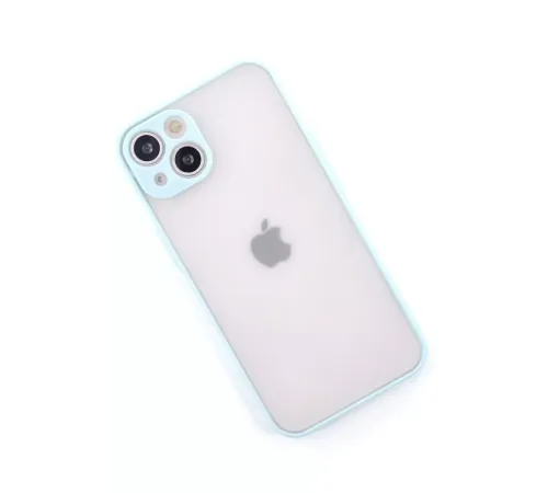 Apple iPhone 15 Plus Kılıf Montreal Silikon Kapak - Turkuaz