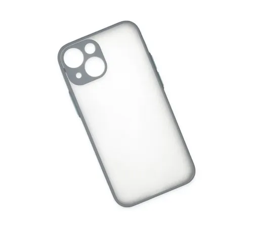 Apple iPhone 15 Plus Kılıf Montreal Silikon Kapak - Gri
