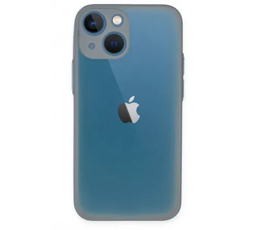 Apple iPhone 15 Plus Kılıf Montreal Silikon Kapak - Gri