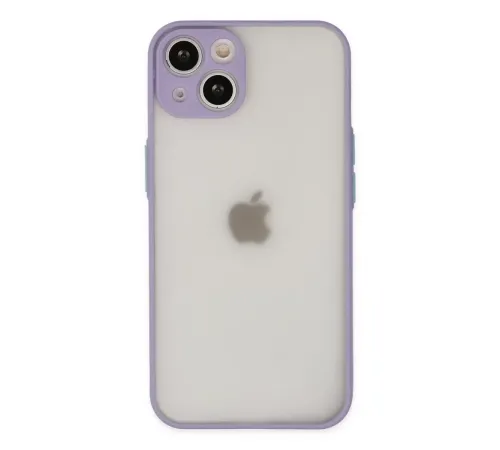 Apple iPhone 15 Plus Kılıf Montreal Silikon Kapak - Mor