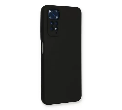 Xiaomi Redmi Note 11 Kılıf Nano içi Kadife Silikon - Siyah