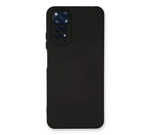 Xiaomi Redmi Note 11 Kılıf Nano içi Kadife Silikon - Siyah