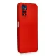 Xiaomi Redmi Note 11 Kılıf Nano içi Kadife Silikon - Kırmızı