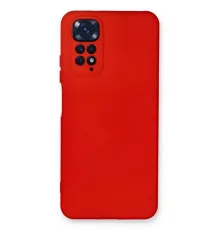 Xiaomi Redmi Note 11 Kılıf Nano içi Kadife Silikon - Kırmızı