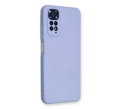 Xiaomi Redmi Note 11 Kılıf Nano içi Kadife Silikon - Lila