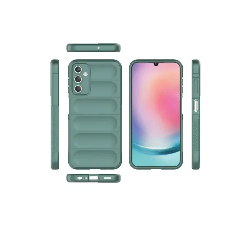 Samsung A36 Kılıf Optimum Silikon - Koyu Yeşil